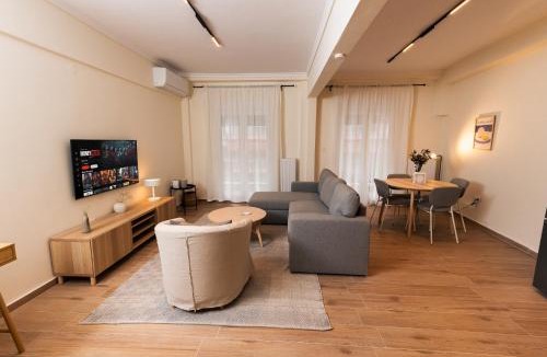 Thessaloniki Apartment | Spacious Executive Residence w Balcony, Workspace, Washer