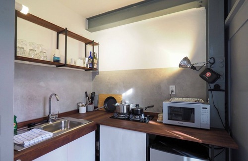 Ciudad Nueva Apartment | Steel-Loft Studio 03 - cozy, king-size-bed, sea-view terraces, AC, work WiFi-120