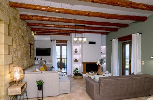 Apokoronas Villa | Stone Villa Halepa Pool, Sea View Peaceful Luxury in Crete