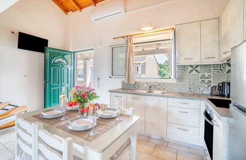 Arillas Apartment | Studio Apartment 'Premier Family 5' with Shared Pool, Wi-Fi and Air Conditioning