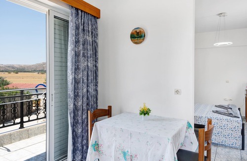 Kardamena Apartment | Studio Apartment 'Athina Seaside' with Balcony, Wi-Fi and Air Conditioning