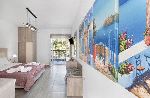 Parga Apartment | Studio Apartment 'Deluxe 2 Adults - B' with Shared Terrace, Wi-Fi and Air Conditioning
