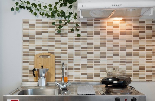 Agios Nikitas Apartment | Studio Apartment 'Kerkis Standard' with Mountain View, Wi-Fi and Air Conditioning
