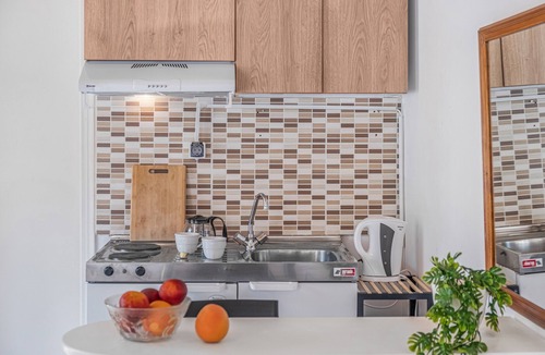 Agios Nikitas Apartment | Studio Apartment 'Kerkis Mountain View' with Mountain View, Wi-Fi and Air Conditioning