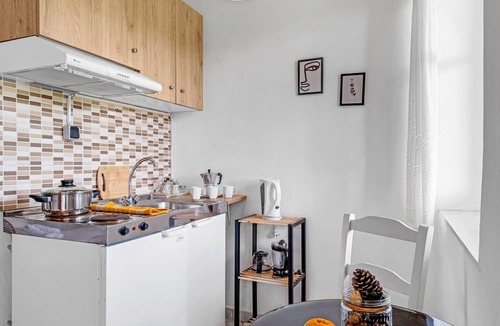 Agios Nikitas Apartment | Studio Apartment 'With Sea View' with Sea View, Wi-Fi and Air Conditioning
