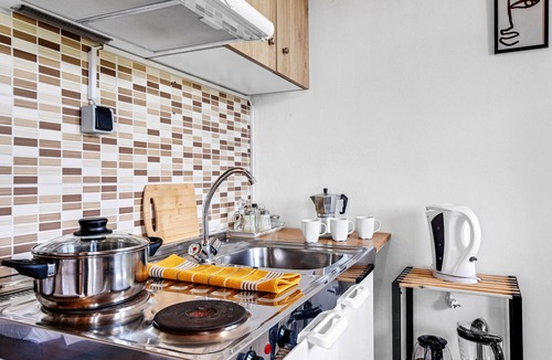 Agios Nikitas Apartment | Studio Apartment 'With Sea View' with Sea View, Wi-Fi and Air Conditioning