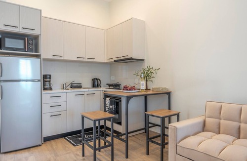 Kamari Apartment | Studio 'Next To The Wave 1' with Sea View and Private Terrace