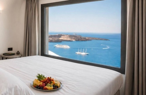 Firostefani Hotel | Sun Rocks Boutique Hotel | Caldera View Suites & Sunset Dining Experience