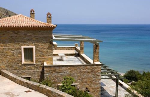 Steniai Villa | Sunrise Beach House by Andros Villas Collection