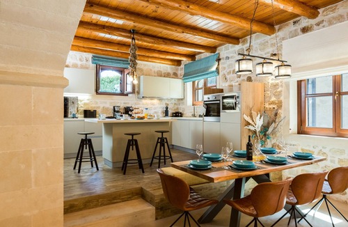 Atsipopoulo Villa | Superb villa Rogdia with heated pool, 2 minutes walking from local amenities