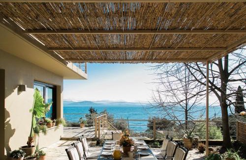 Benitses Villa | Terra e Mare Seaview Villa with Private Pool & Beach access