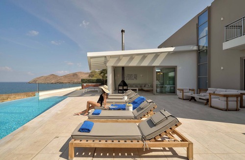 Panormos Villa | Thalassa Residence, Heated Pool, Hot Tub & SeaView