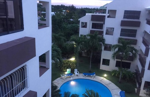 La Esplanada Apartment | Top-floor guest-friendly apartment in Sosua, pool/parking/Wi-Fi/Cable TV
