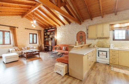 Agios Ioannis House | Traditional Stone House with Terrace & Ping Pong