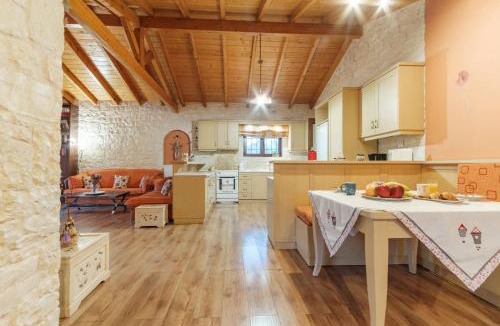 Agios Ioannis House | Traditional Stone House with Terrace & Ping Pong