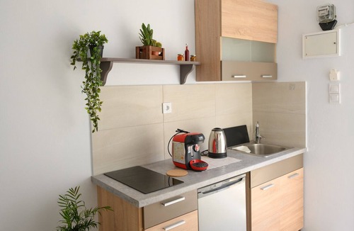 Panormos Apartment | Verano V4 (up to 2 guests) - Cozy apartment 2 minutes (200m) to the beach