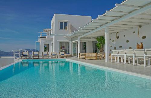 Fanari Villa | Villa Aetherion Mykonos 9 Bedrooms Infinity Pool Sea Views
