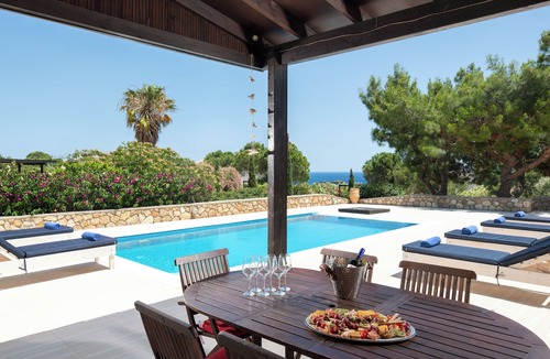 Lindos Villa | Villa Amara, Blue Line, Lindos, 3 bedroom villa with private pool and hot tub