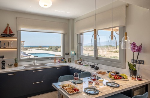 Plaka Villa | Villa Armelina New Luxury Beachfront Villa with Private Pool