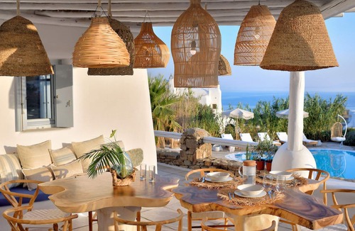 Platis Gialos Villa | Villa Athénée Sea view 25 pers