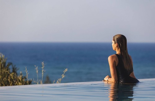 Stavromenos Villa | Villa Celestia - Private Infinity Pool & Superb Seaview, 500m from Beach