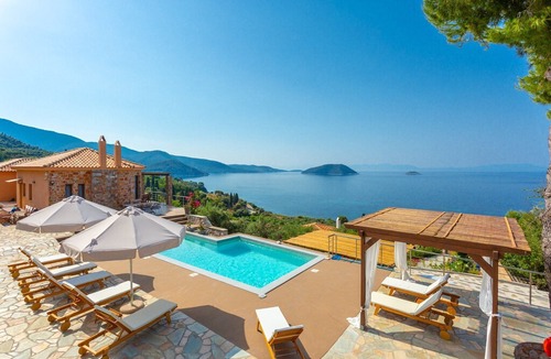 Xanthi Region Villa | Villa Diona: Large Private Pool, Walk to Beach, Sea Views, A/C, WiFi