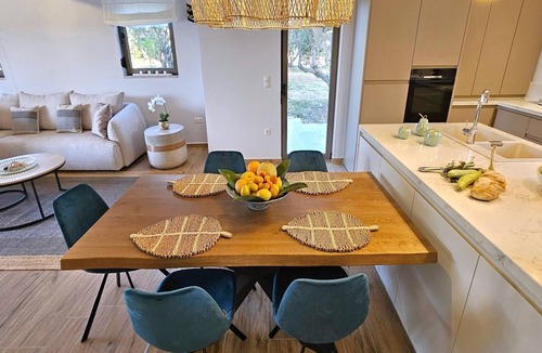 Asteri Villa | Villa Ephelia, relaxation in the olive grove, with sea view, Pool can be heated.