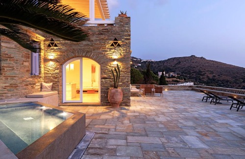 Batsi House | Villa Gaia, Beachfront, Plunge Pool & Sunset by Explore Andros