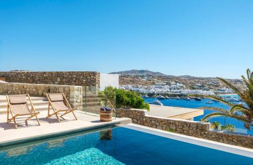 Psarou Villa | Villa Lilium III - Panoramic View over Psarou Bay!