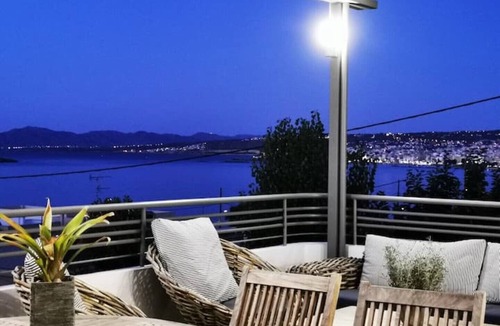 Daratsos Villa | Villa Patroklos seaview 1 minute from the beach ~ heated pool