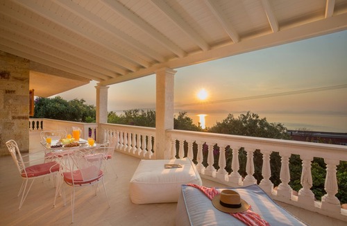 Benitses Villa | Villa Pietra - private pool, stunning sea views, fast internet, sleeps 10+