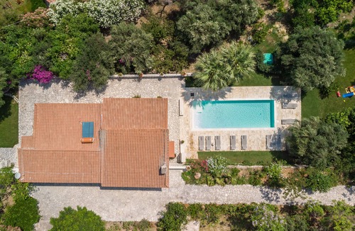 Benitses Villa | Villa Pietra - private pool, stunning sea views, fast internet, sleeps 10+
