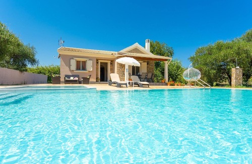Roda Villa | Villa Popi Large Private Pool Walk to Beach A C Wifi - 2820