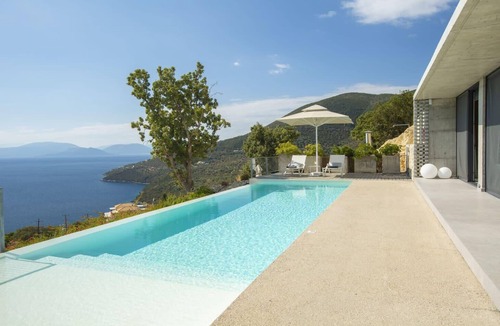 Evgiros Villa | Villa Sirina with stunning SeaView & private salt water pool