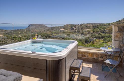 Skotino Villa | Villa Voritsi with Jacuzzi & Sauna