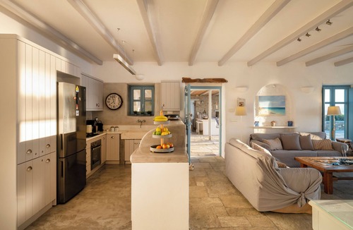 Paros Villa | Villa With Swimming Pool In Front Of Almost Private Beach