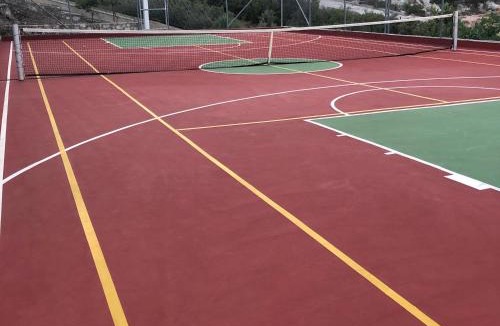 Theologos House | Villa with swimming pool and tennis/basketball court