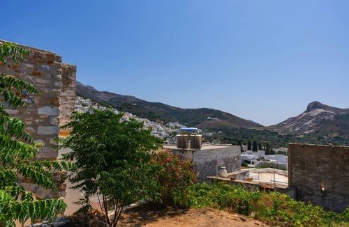 Naxos House | Zeus House Country Home with Mountain View, 2 Private Terraces & Wi-Fi
