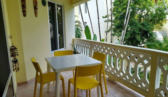 1-bedroom quiet condo in central Cabarete, TV/WiFi/pool/safe/parking