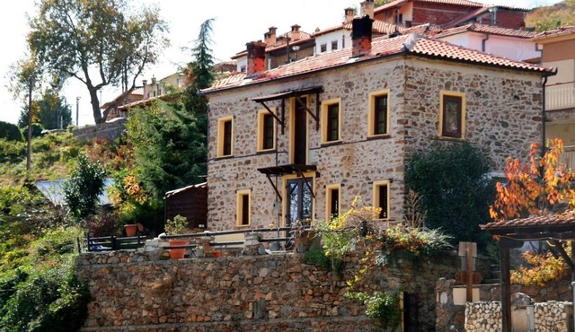 A century old stone House Overlooking The Kastoria Lake