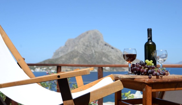 A Suite with fantastic view in the heart of Masouri, yet in a peacefull area