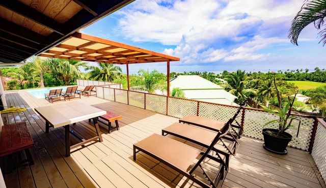 Air Conditioned 3 Bedroom Swimming Pool House Centrally located Maharepa Moorea