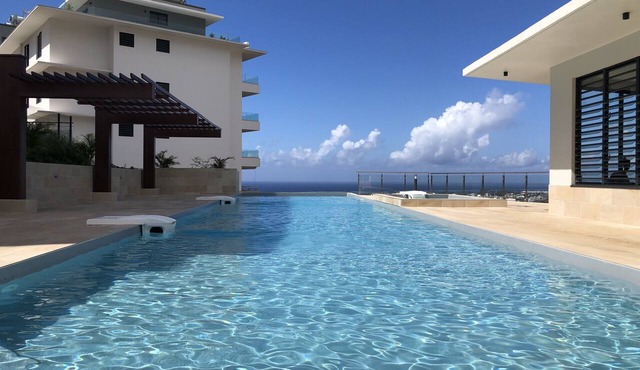 Alicia's Sky flat, on the heights with nice view on the sea and Papeete
