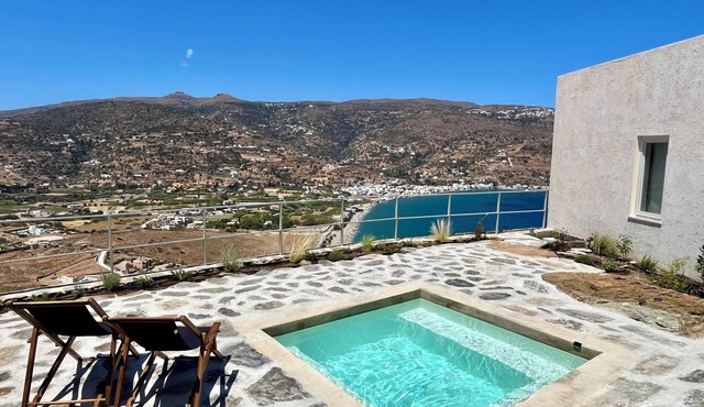 Andros Galini House Where the Mountain Meets the Sea