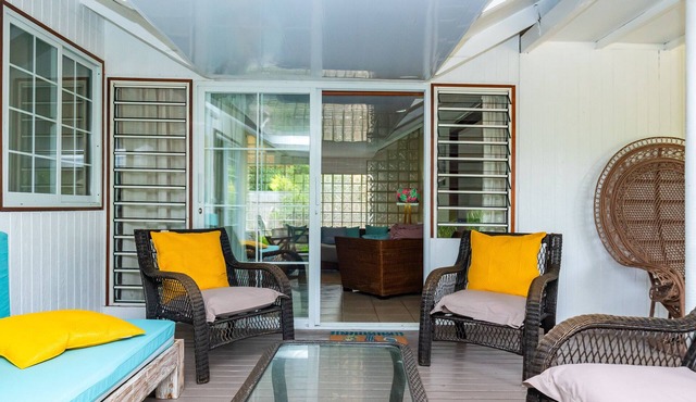 Aroha Nui Lodge 2BR 5min to Ferry in Teavaro Moorea
