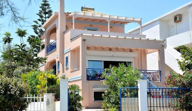 Blue View of Korinthian bay villa in Lecheo
