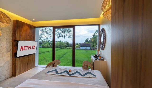 Cozy 1BR Cottage with Stunning Rice Field View