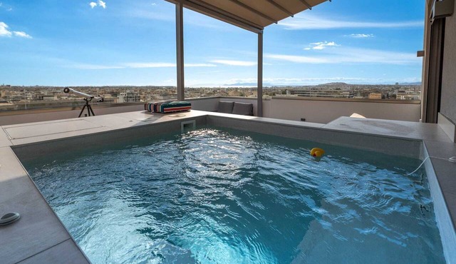 Elite Penthouse with Pool and Skyline View
