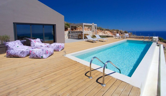Idyllic villa with breathtaking sea views and a private pool