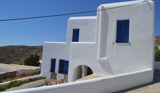 Independent 8 people house in Chorio, Sikinos island, Kyclades islands, Greece